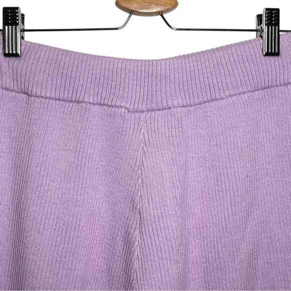The Lullaby Club Light Lilac Purple Rib Knit Alex Shorts S/M - Picture 7 of 9